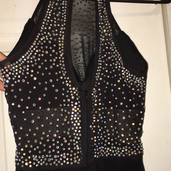 Black dress with bling prom/homecoming dress - Picture 3 of 4